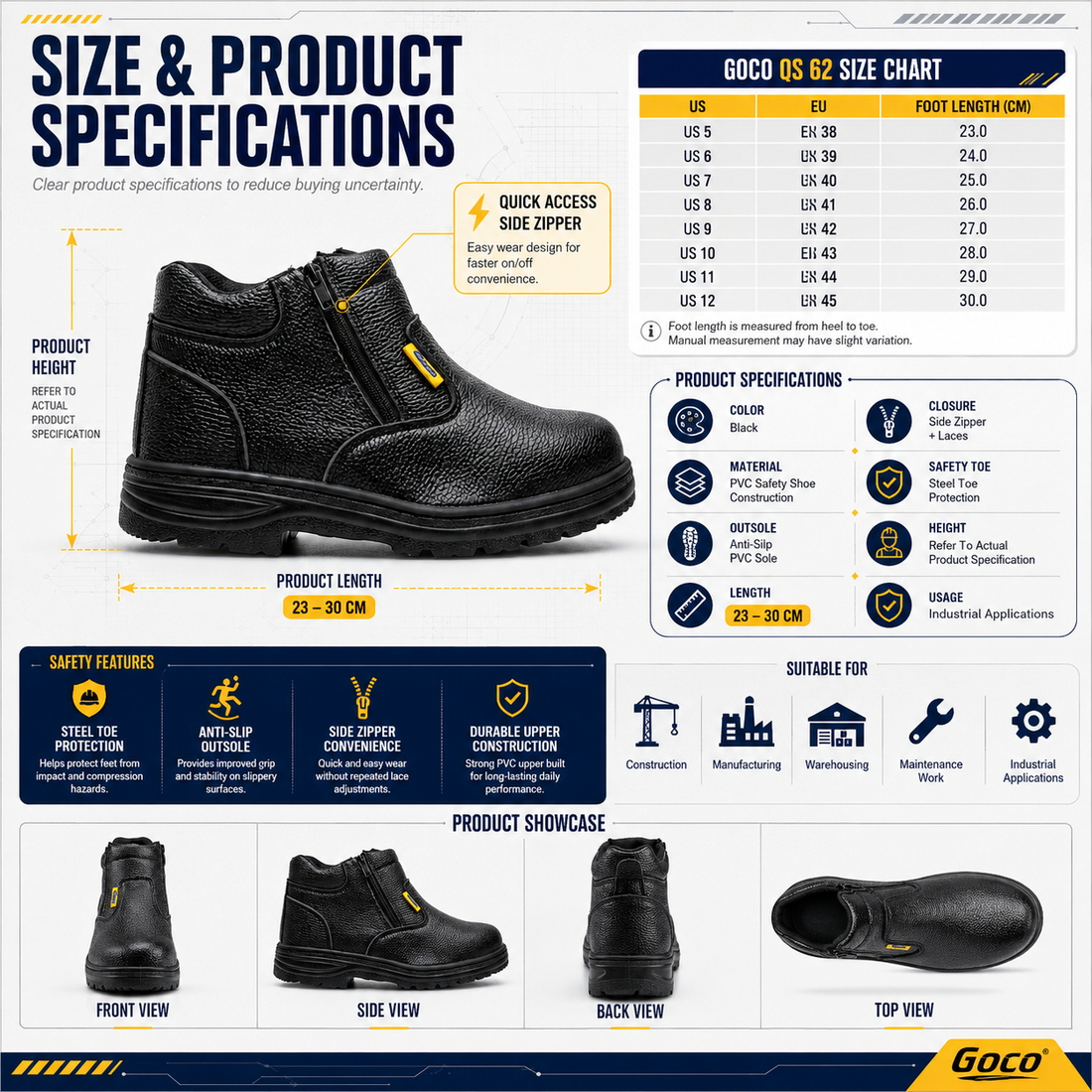 Safety Shoe: QS 62