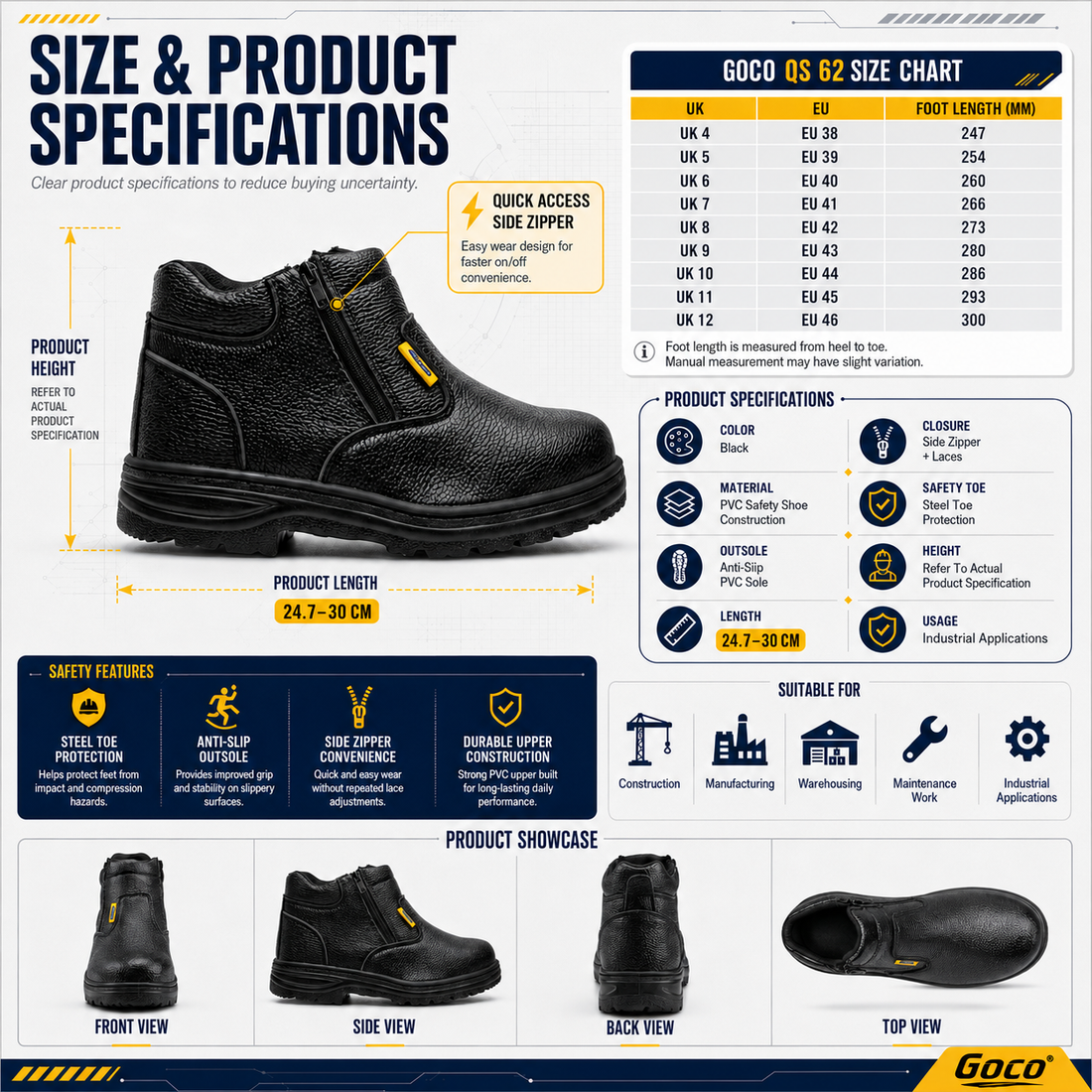 Safety Shoe: QS 62